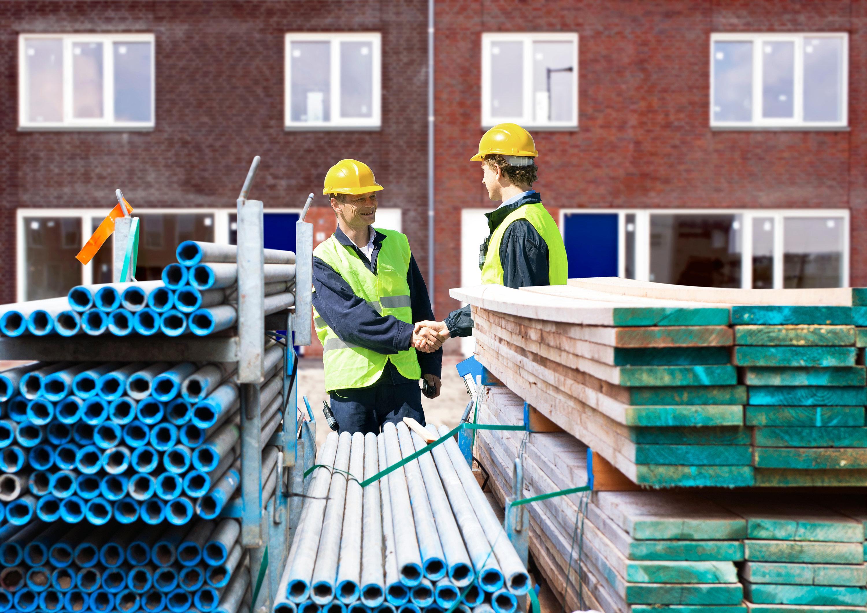 Contractors on Job Site
